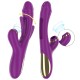 ATENEO VIBRADOR MULTIFUNCIÓN RECARGABLE 7 VIBRACIONES CON LENGUA OSCILANTE Y SUCCIONADOR MORADO